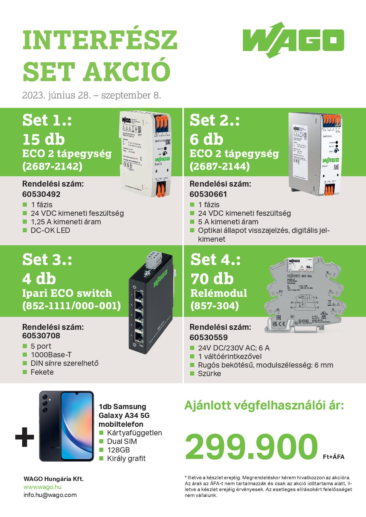 WAGO Interfész Set akció