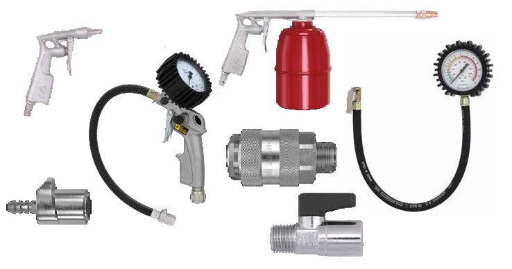 Levegős szerszámok és csatlakozók