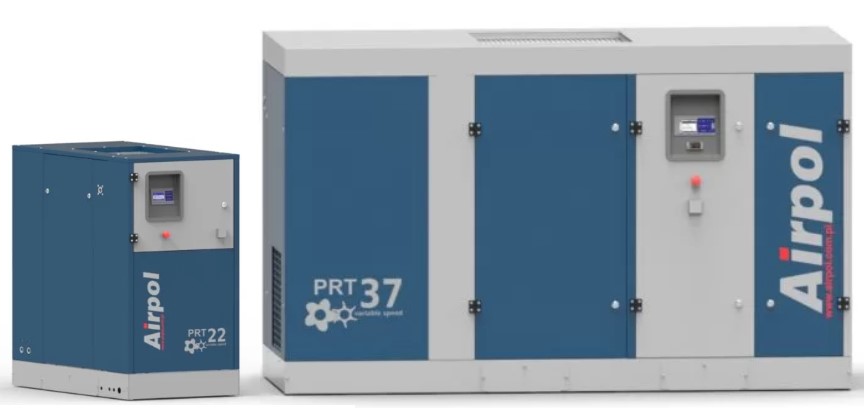 Csavarkompresszorok légtartály nélkül frekvenciaváltóval és hűtveszárítóval