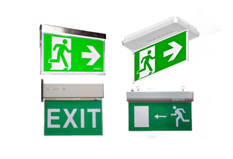 Vészvilágítók, kijáratjelzők