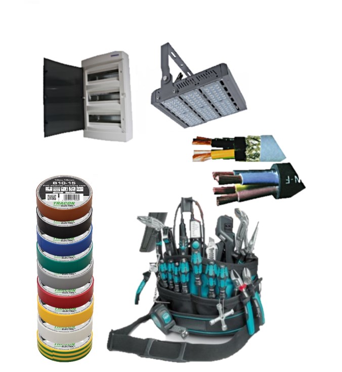 Villanyszerelési és világítástechnikai anyagok