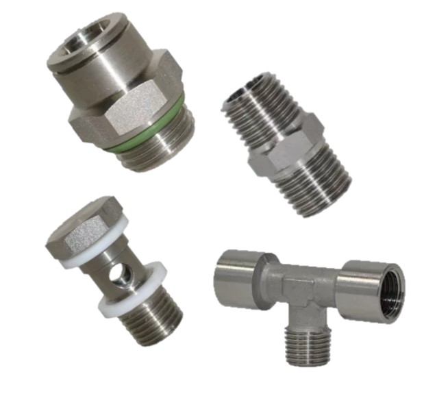 Rozsdamentes csatlakozók, csavarzatok, szerelvények