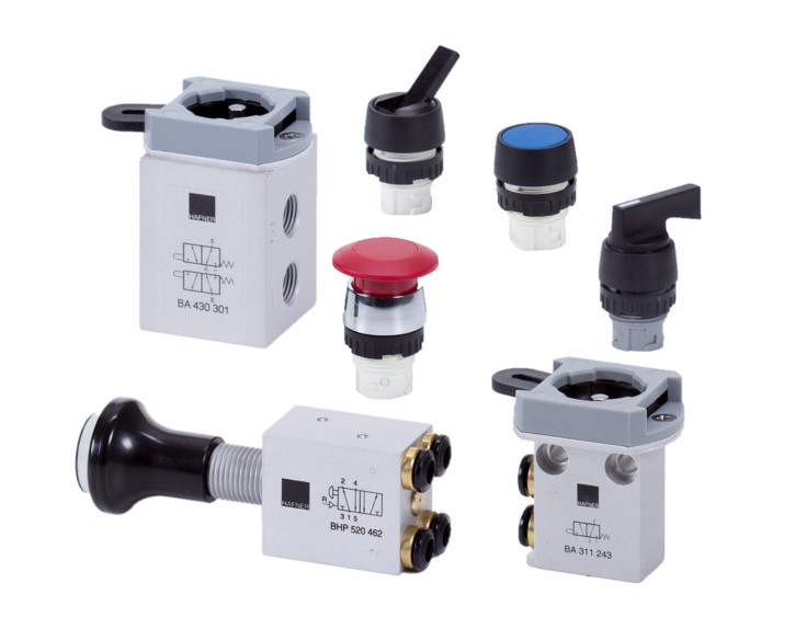 Kapcsolótáblába építhető szelepek