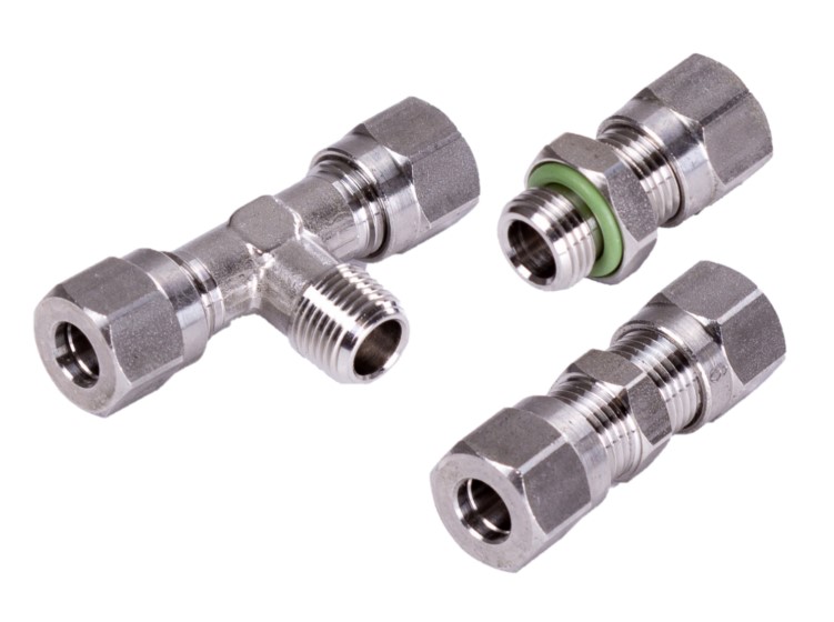 Rozsdamentes vágógyűrűs csatlakozók