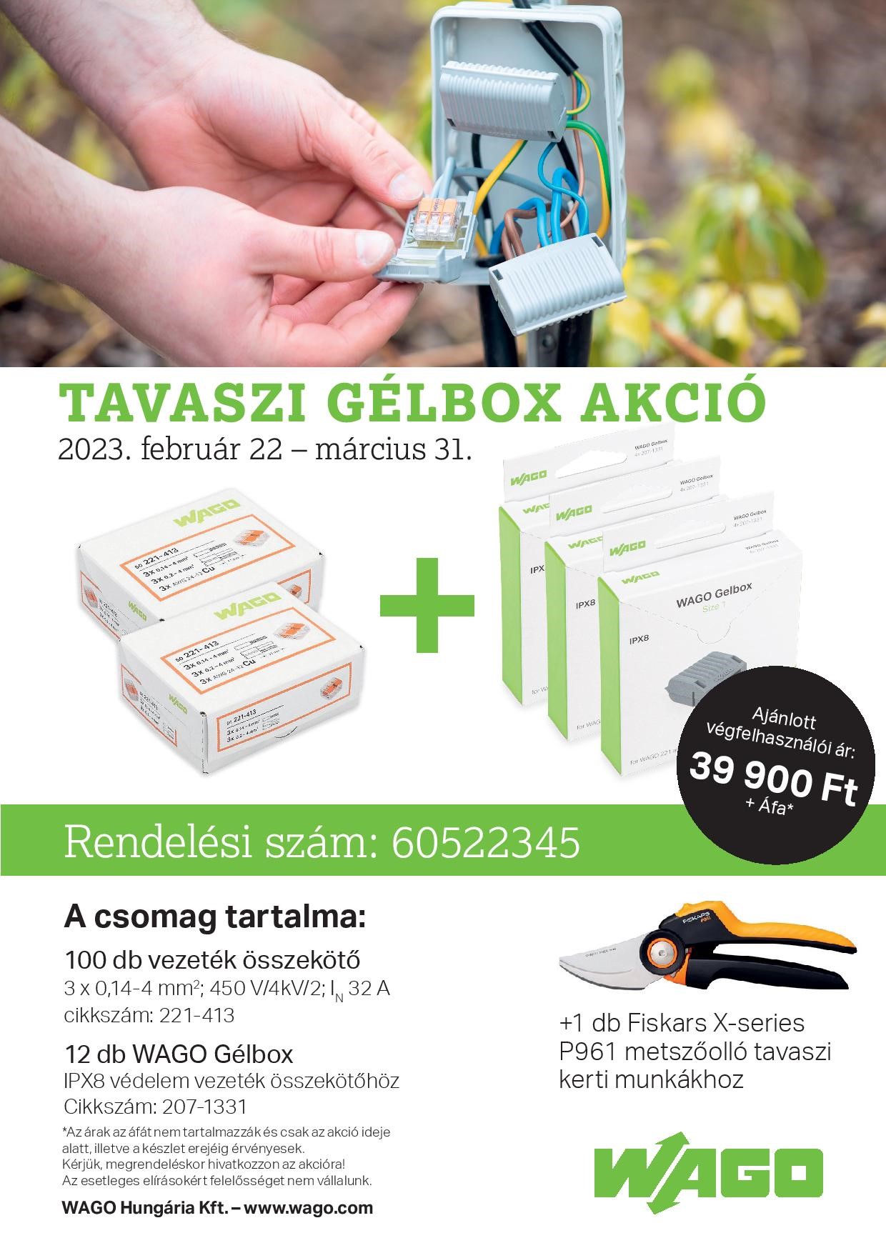 WAGO Tavaszi Gélbox Akció 