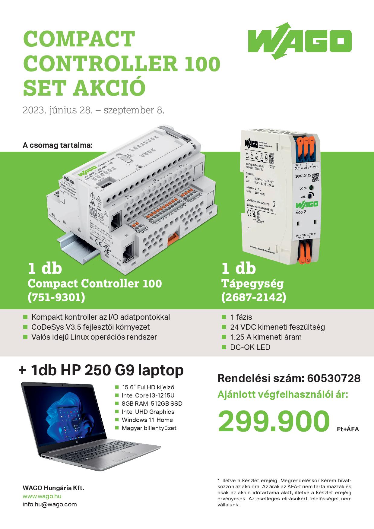 WAGO Compact Controller 100 Set akció