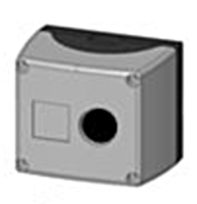 SCHRACK MSG11000 Tokozat falon kiv. 1 készülék fek./szür.