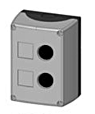 SCHRACK MSG21000 Tokozat falon kiv. 2 készülék fek./szür.