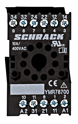 SCHRACK YMR78700 foglalat 11p 10A csav. MT3x reléhez