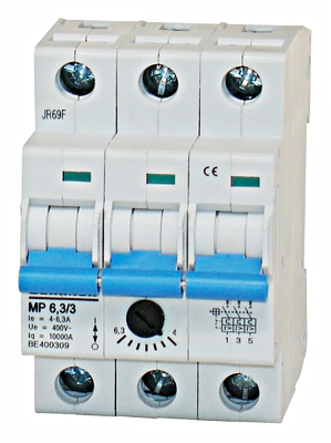 SCHRACK BE400309 Motorvédőkapcsoló 4,0-6,3A 3P 3KE