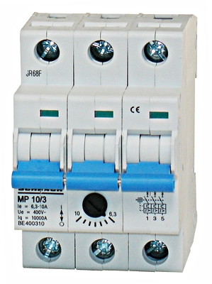 SCHRACK BE400310 Motorvédőkapcsoló 6,3-10,0A 3P 3KE