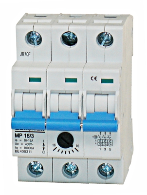 SCHRACK BE400311 Motorvédőkapcsoló 10,0A-16,0A 3P 3KE