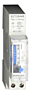 SCHRACK BZT26448 Mechanikus napi kapcsolóóra, szinkron, 1Z 16A