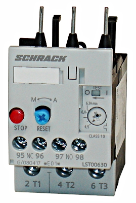 SCHRACK LST00800 Motorvédő aut. V. kézi 5.5-8.0A S0