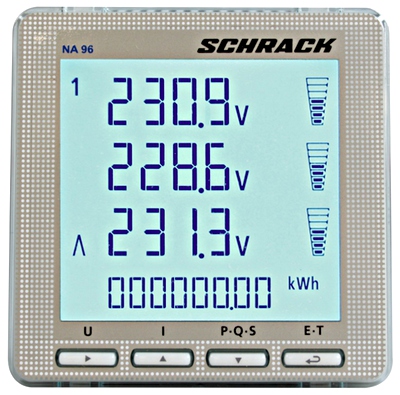SCHRACK MGF39000 Kombinált mérőműszer NA96, 96x96mm, alapkészülék