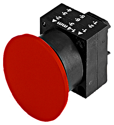 SCHRACK MSP12000RZ Gomba fejű nyomógomb piros húzással old.