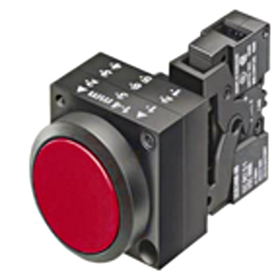 SCHRACK MST12200C Nyomógomb szett, piros, 1ny rugós kapocs